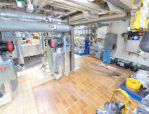 Mobile laser scanning NavVis MLX in the technical room – complete MEP documentation under utility lines